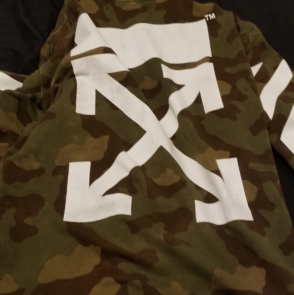 Off White Camo Hoodie - Picture 1 of 4